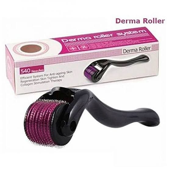 Derma Roller | 540 Titanium Needles | Skin Rejuvenation & Collagen Booster