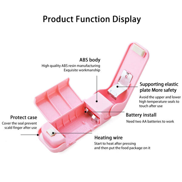 Portable Mini Heat Sealer | Food Bag Resealer | Kitchen Gadget