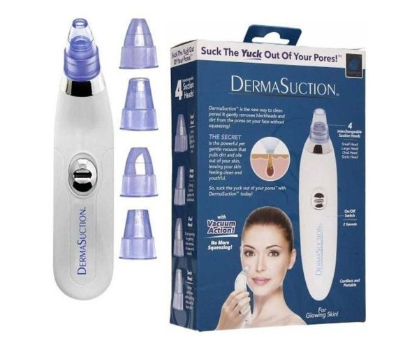 Blackhead Remover | Vacuum Pore Cleaner | 4-in-1 Suction Tool | Acne & Dead Skin Extractor
