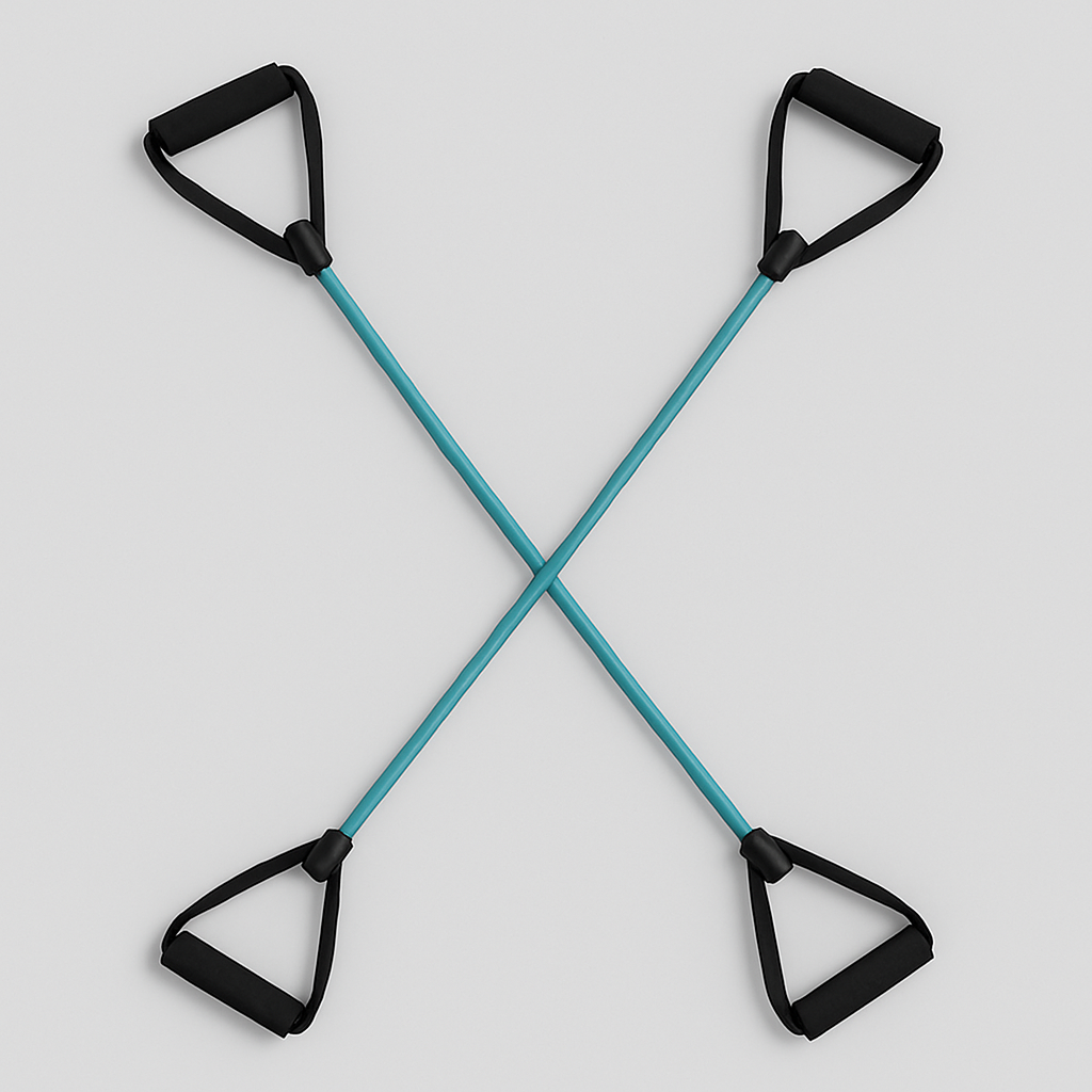 Heavy-Duty Resistance Band | Foam Handles | Full Body Workout & Stretching