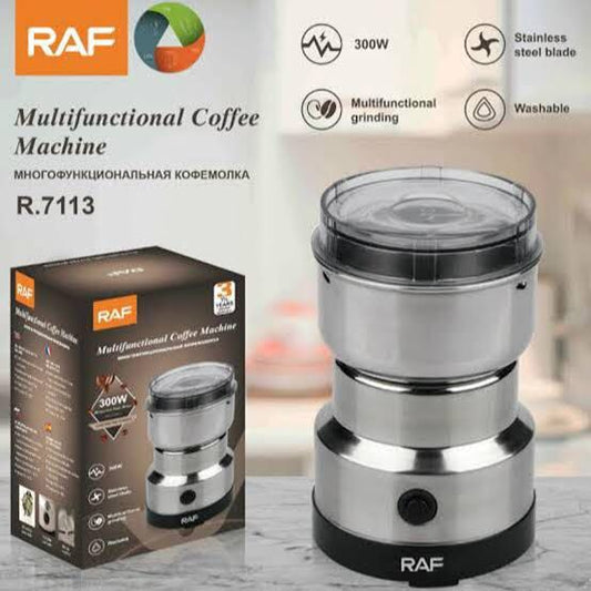 RAF | Multifunctional Coffee & Spice Grinder | 300W Stainless Steel