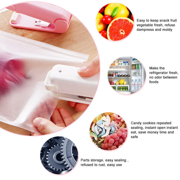 Portable Mini Heat Sealer | Food Bag Resealer | Kitchen Gadget